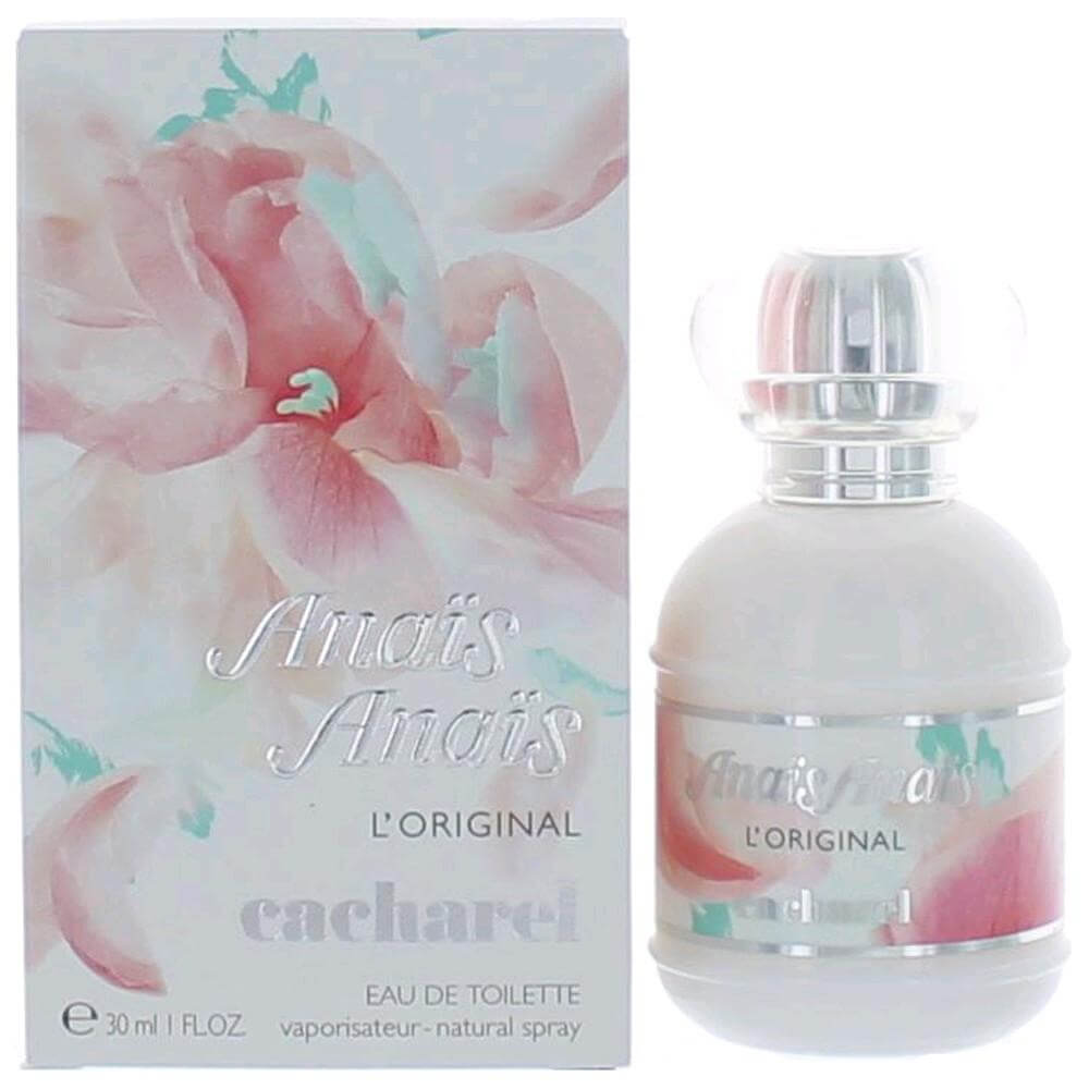 Cacharel Anais Anais L'Original EDT spray with glass bottle and pink floral box