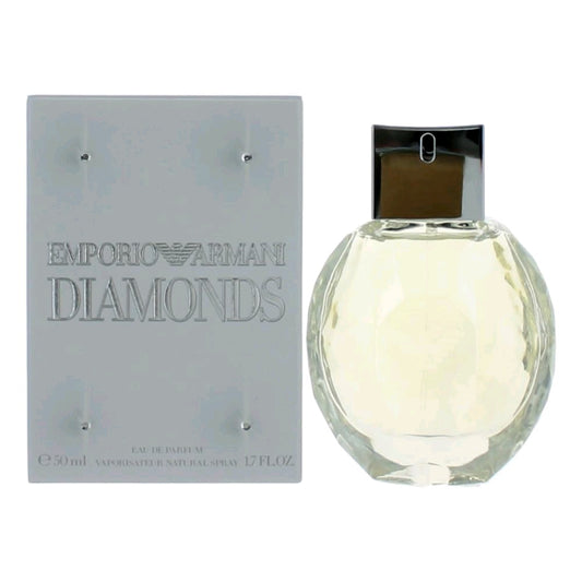 Emporio Armani Diamonds women's Eau de Parfum spray bottle, faceted glass with cap