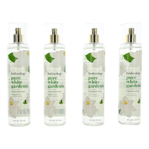 Pure White Gardenia by Bodycology, 4 Pack 8oz Fragrance Mist women