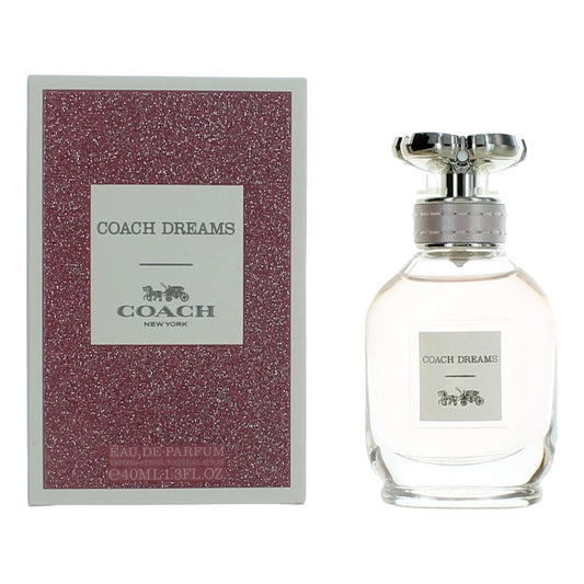Women's eau de parfum spray with glass bottle and Coach Dreams box, 1.3 oz