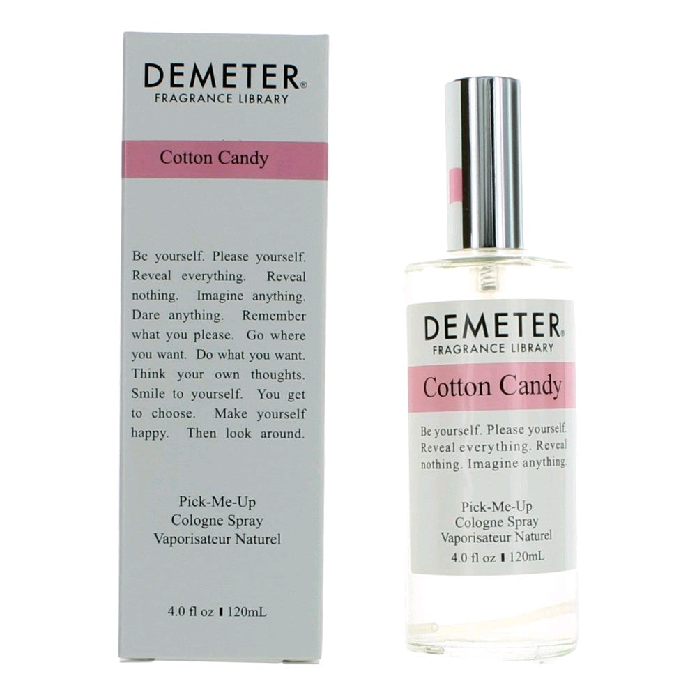 Demeter cologne spray bottle, Cotton Candy label, 4 oz (120 mL)