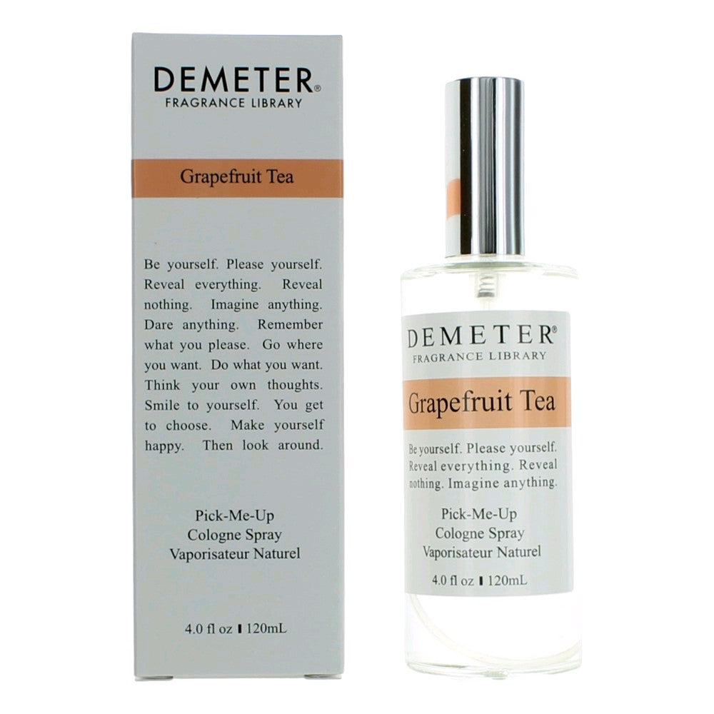 Demeter Grapefruit Tea cologne spray bottle with 4.0 oz box