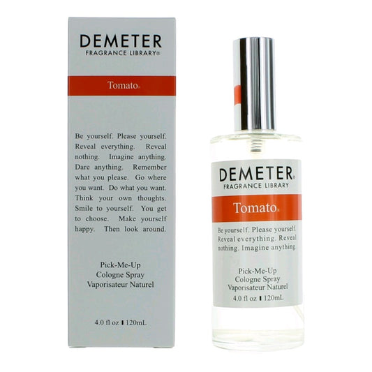 Demeter Tomato cologne spray bottle with cap and matching product box, 4.0 fl oz