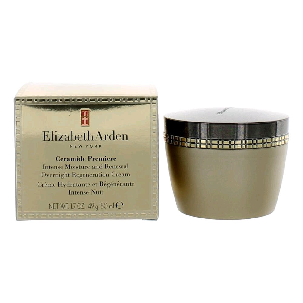 Elizabeth Arden Ceramide Premiere overnight regeneration cream jar and box, 50 ml