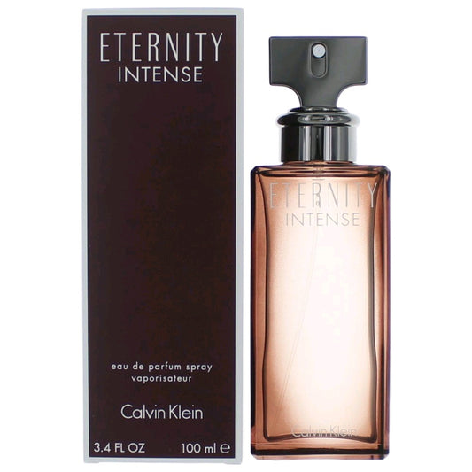 Calvin Klein Eternity Intense women's EDP spray bottle with matching box, 3.4 oz