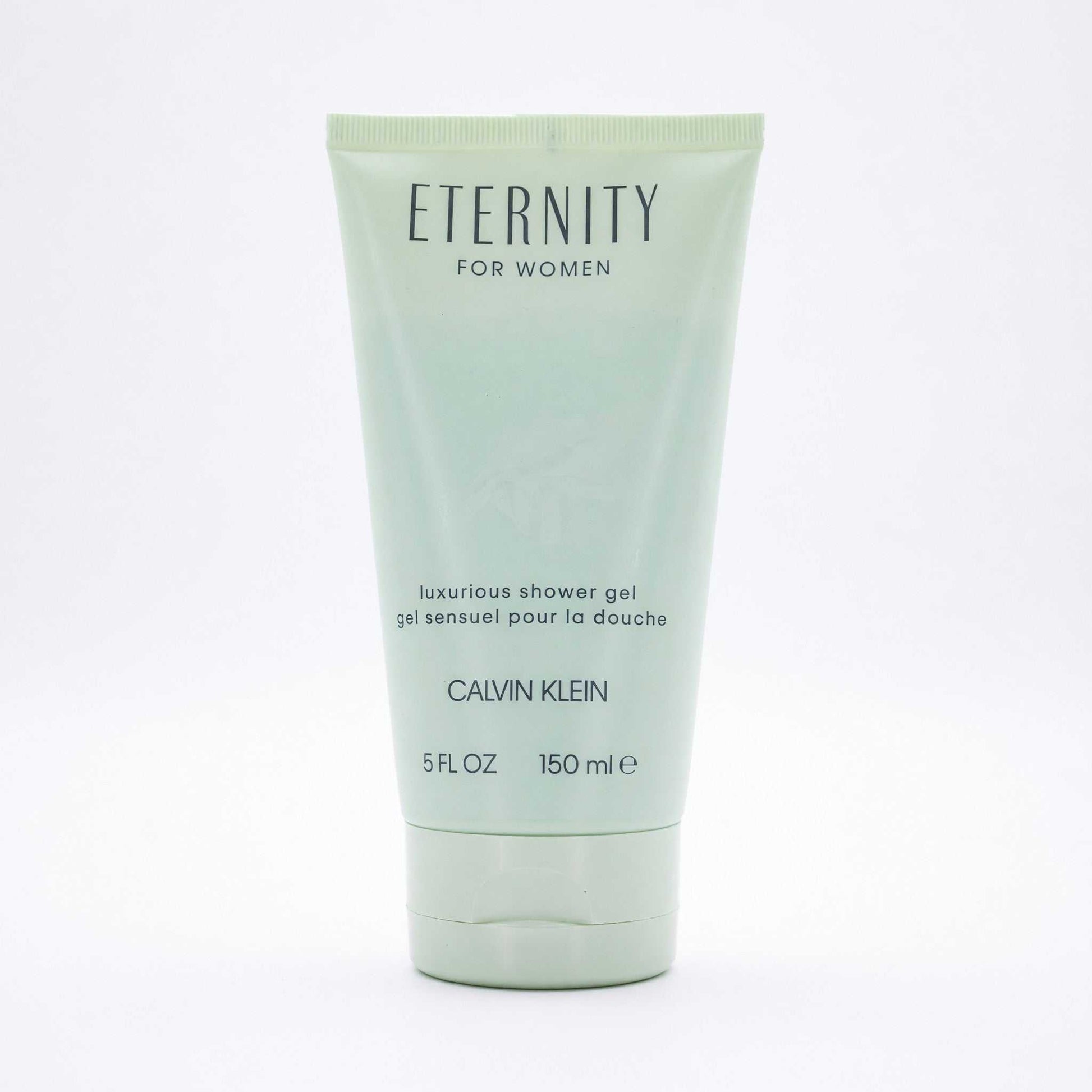 Eternity for Women shower gel tube, light green with CALVIN KLEIN label, 5 fl oz