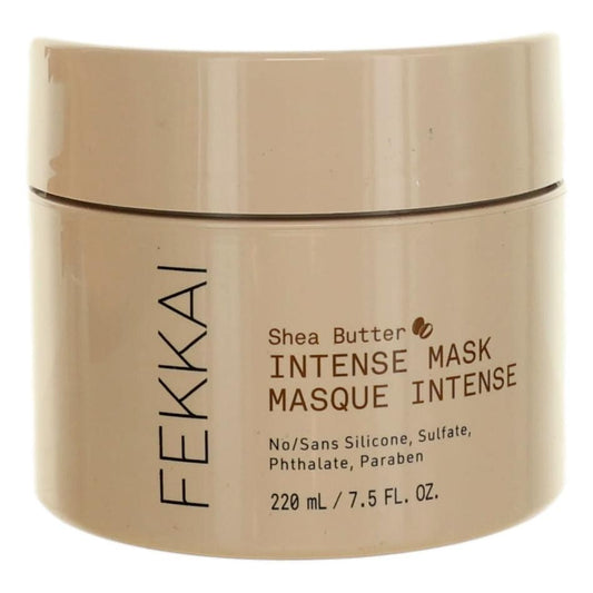 Fekkai Shea Butter Intense Masque hair mask jar, beige plastic with bold label