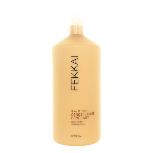 Fekkai Shea Butter conditioner bottle, beige plastic, pump top