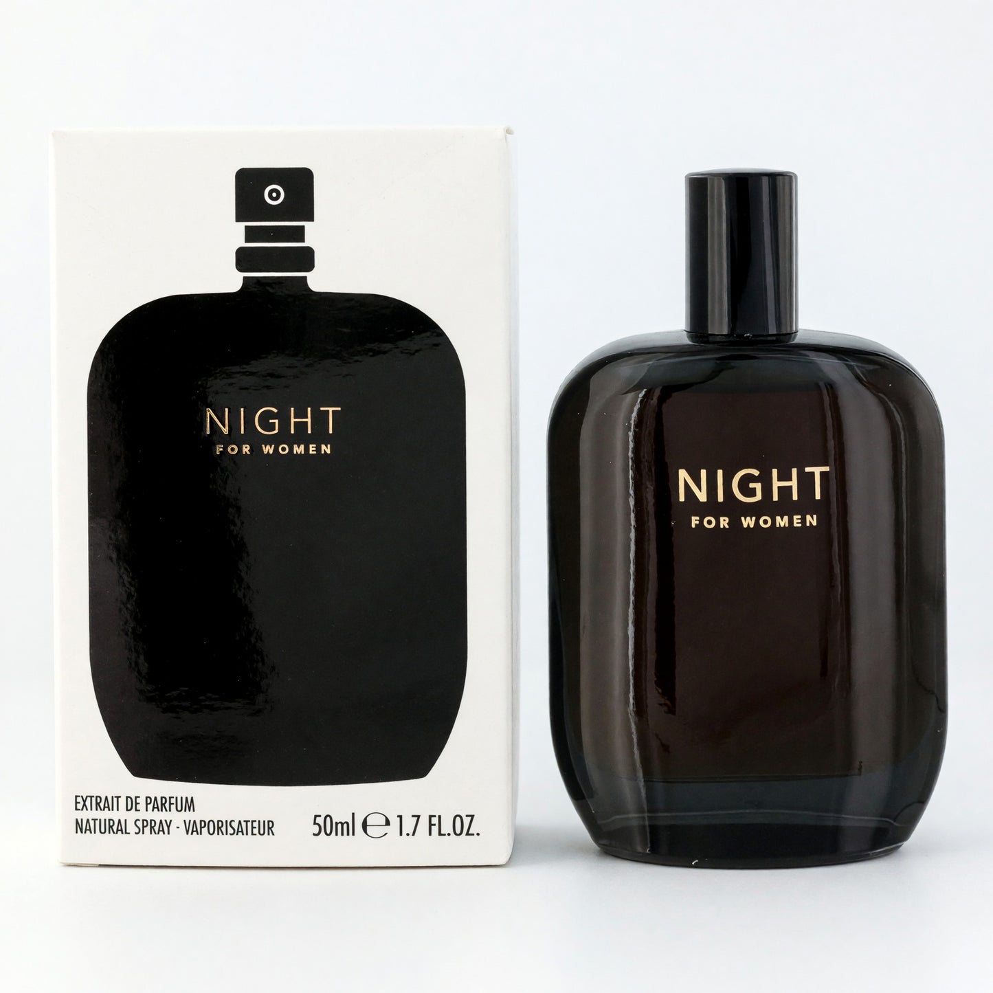 Night by Fragrance One, 1.7 oz Extrait de Parfum Spray for Women
