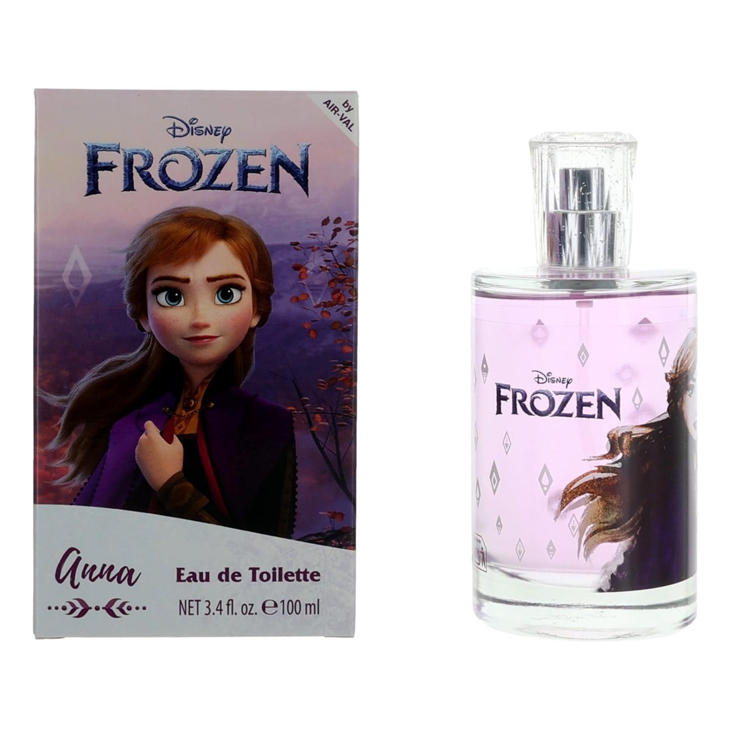 Kids' Frozen Anna EDT spray bottle with clear cap and matching product box