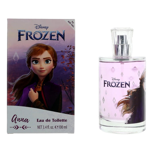 Kids' Frozen Anna EDT spray bottle with clear cap and matching product box
