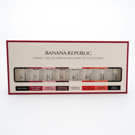 Banana Republic women’s perfume discovery set box, 8 mini fragrance bottles