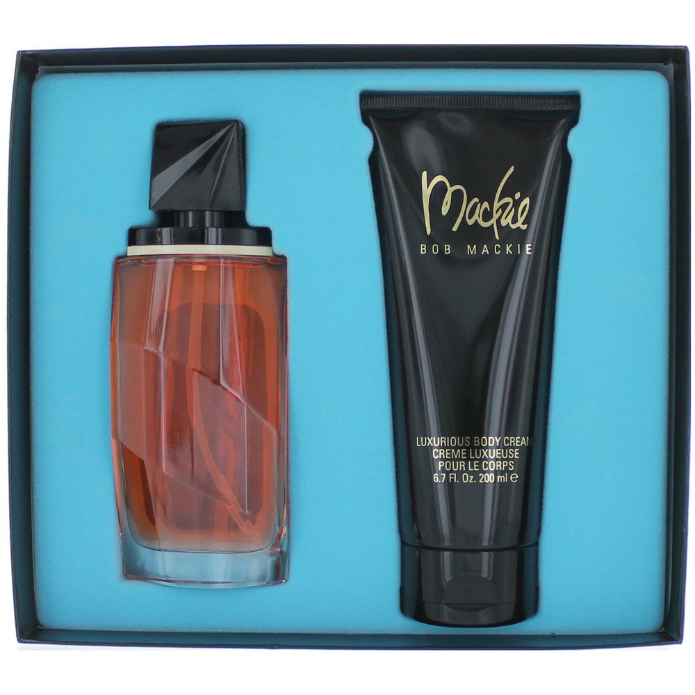 Mackie by Bob Mackie 2-piece fragrance gift set with perfume bottle and lotion tube