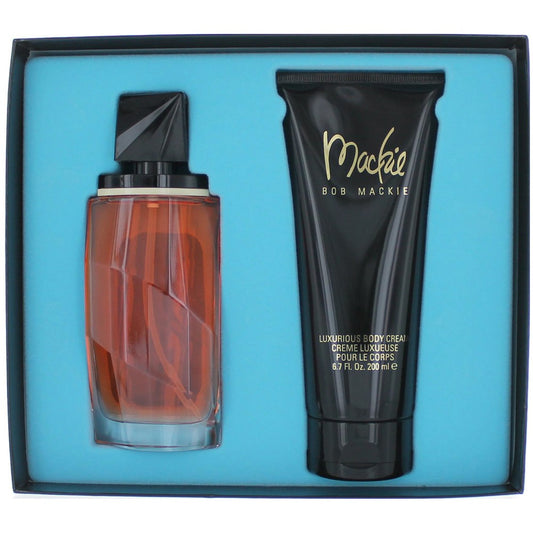 Mackie by Bob Mackie 2-piece fragrance gift set with perfume bottle and lotion tube