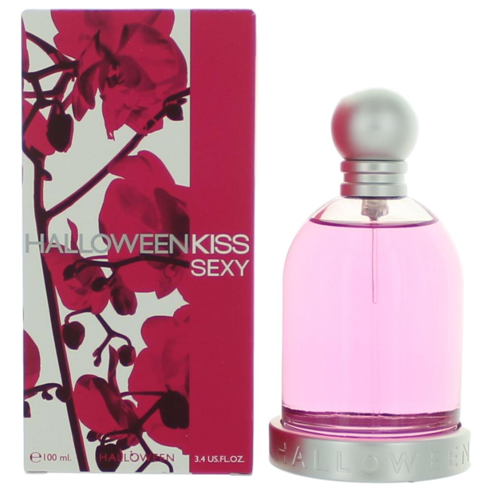 Women’s Eau de Toilette spray bottle with pink bottle and silver cap