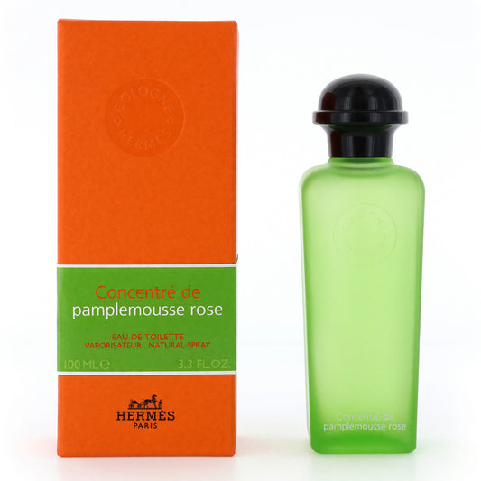 Hermes Concentre de pamplemousse rose EDT spray bottle with orange box, 3.3 oz