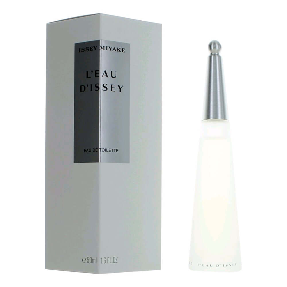 L'Eau d'Issey EDT spray for women, box and clear bottle with silver cap
