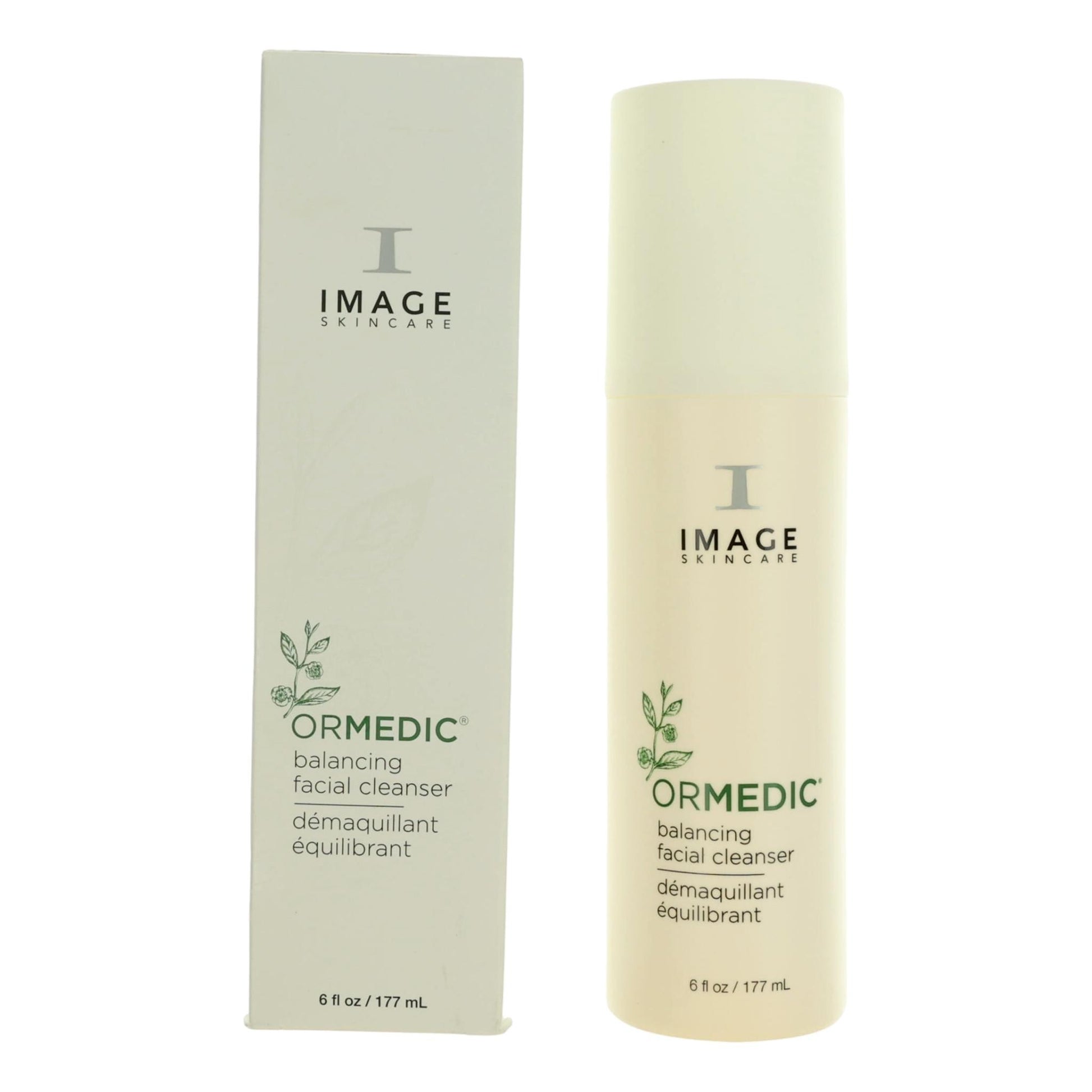 Image Skincare Ormedic balancing facial cleanser bottle with carton, 6 oz