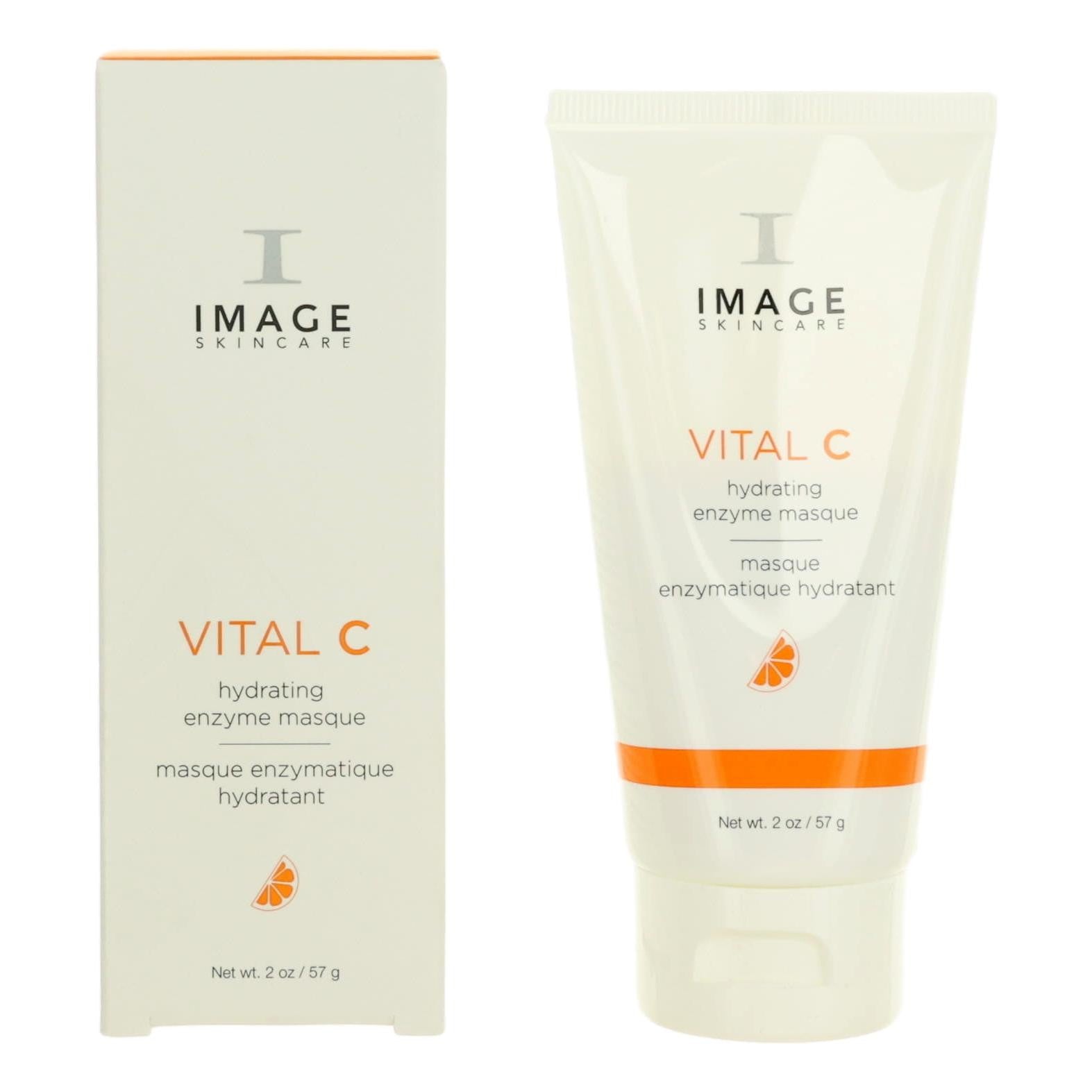 Image Skincare Vital C hydrating enzyme masque face mask, cream tube with orange label