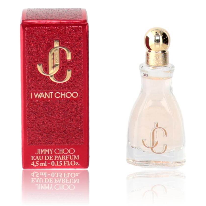 Women's Eau de Parfum splash bottle with red I Want Choo case, 4.5 mL