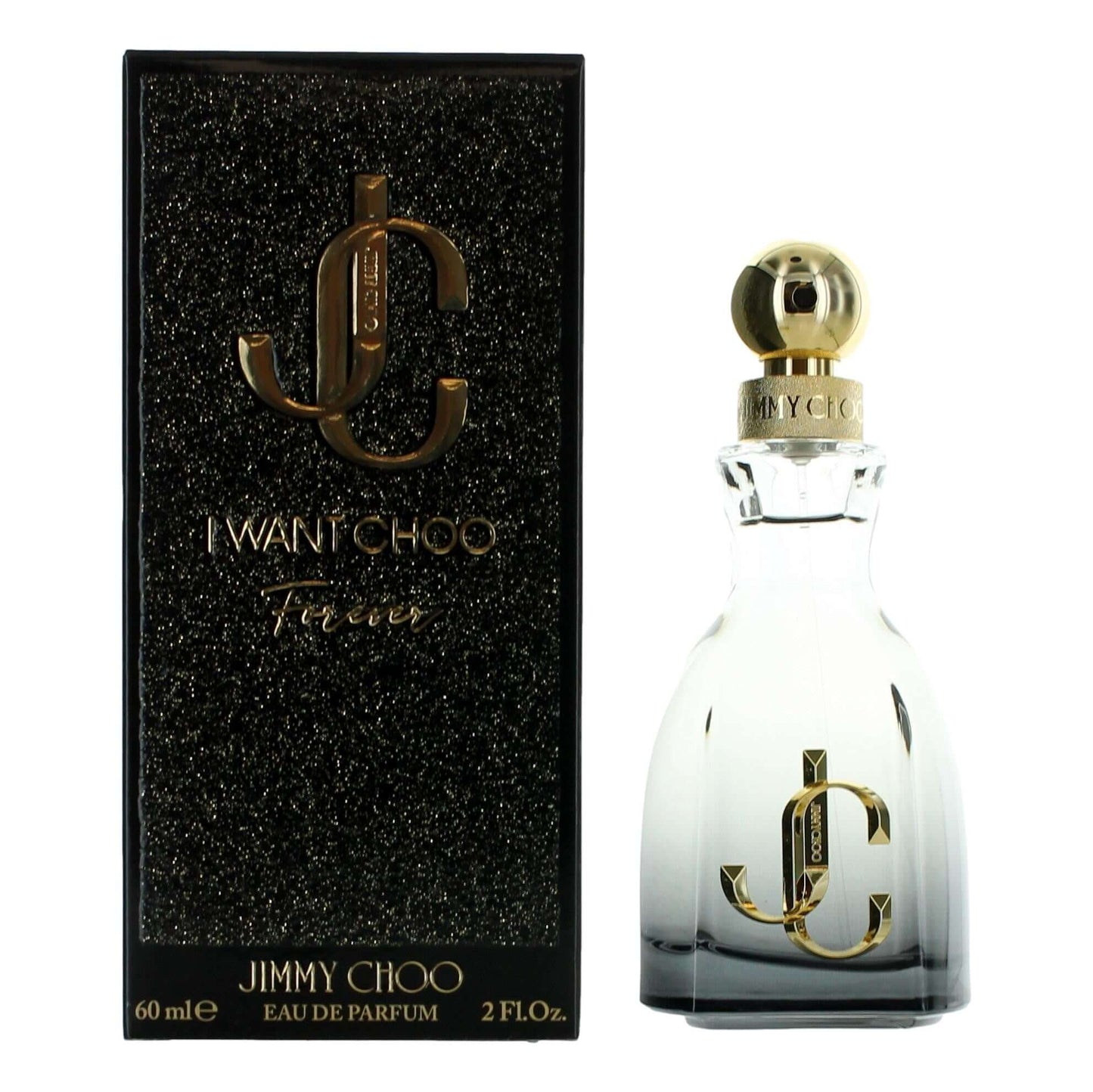 I Want Choo Forever by Jimmy Choo, 2 oz EDP Spray for Women with elegant bottle and box packaging.