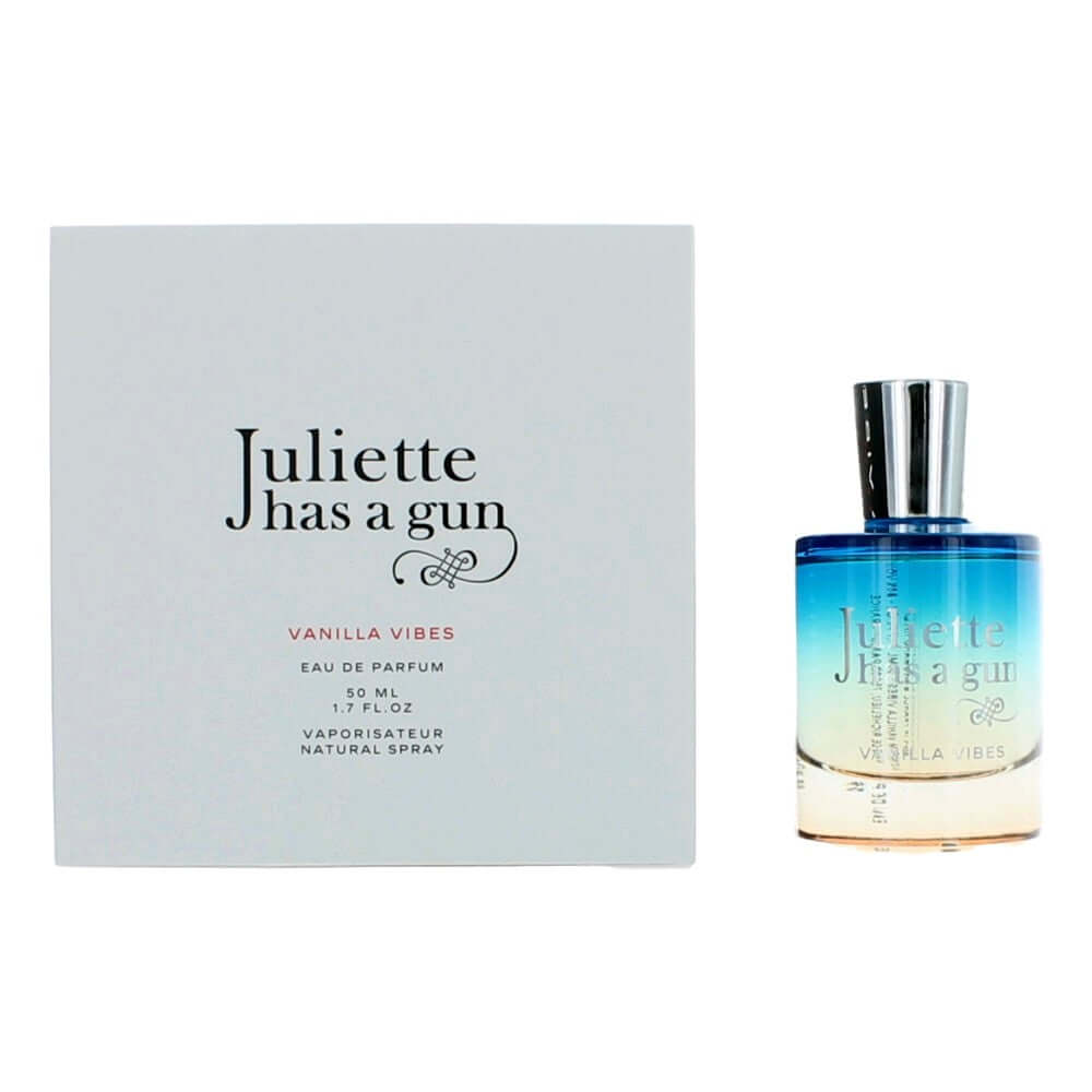 Juliette Has a Gun Vanilla Vibes EDP perfume bottle with matching gift box