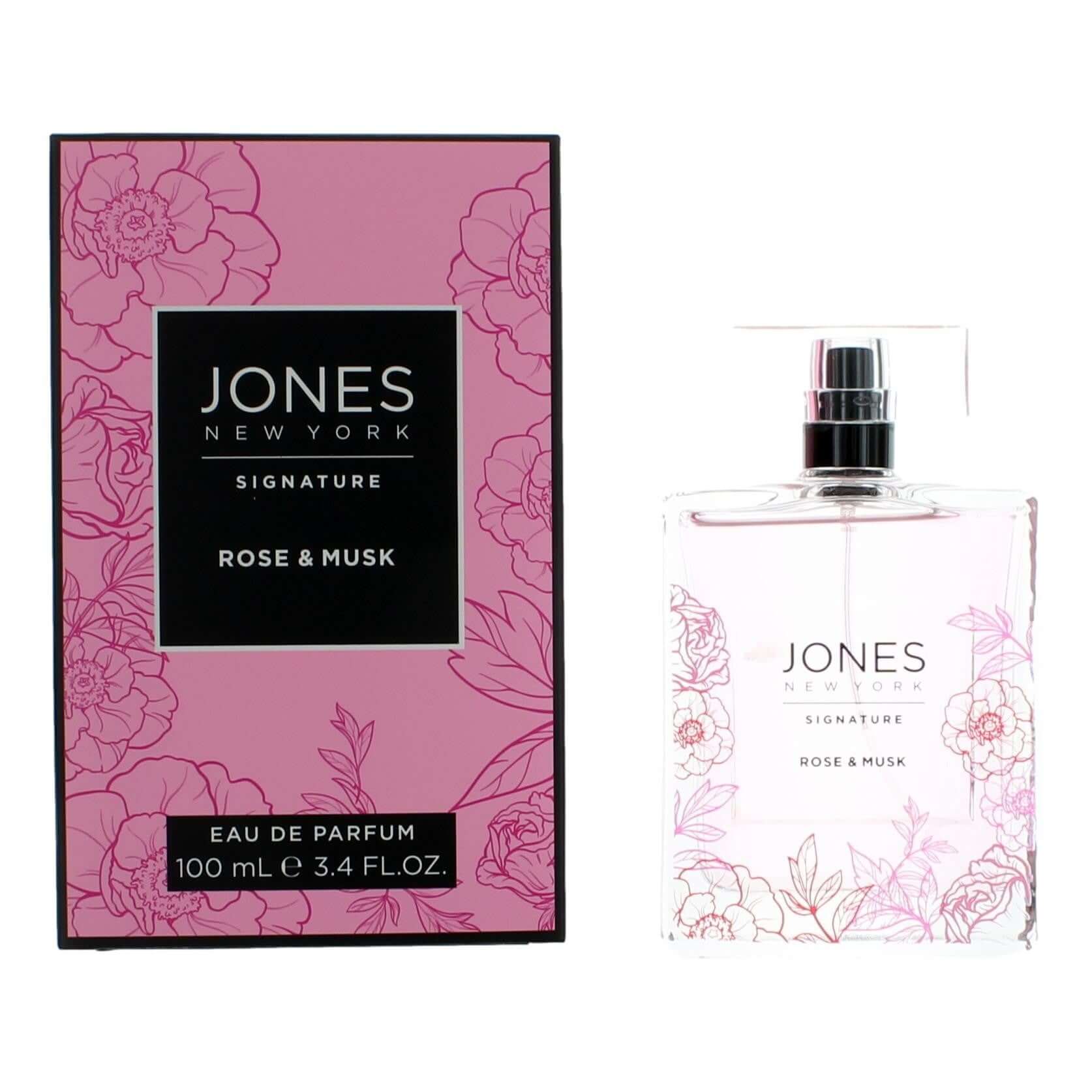Women’s Rose & Musk EDP spray bottle and boxed 3.4 oz perfume