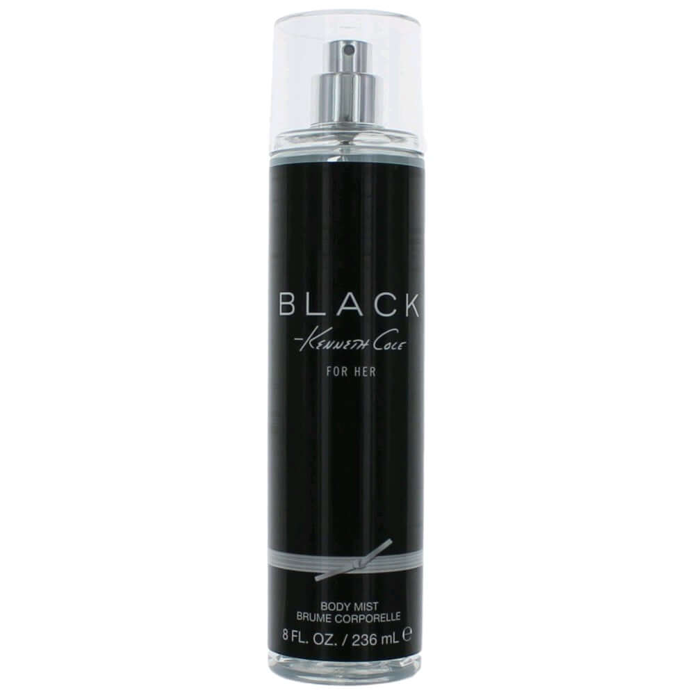 Kenneth Cole Black body mist bottle with silver pump, 8 fl oz (236 mL), for her