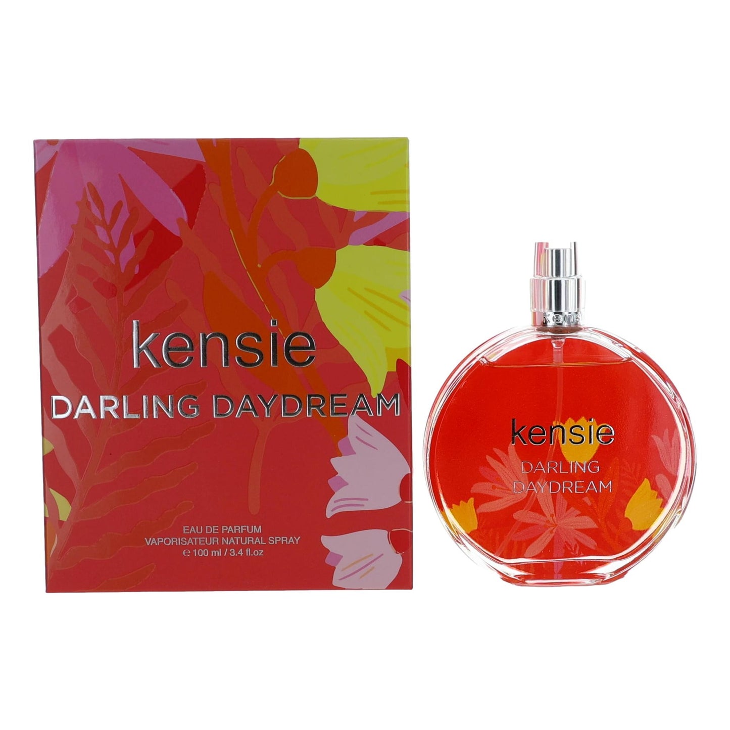 Kensie Darling Daydream EDP spray bottle with matching product box