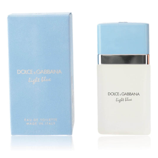 Light Blue by Dolce & Gabbana, 1 oz EDT Spray for Women with box and bottle displayed.