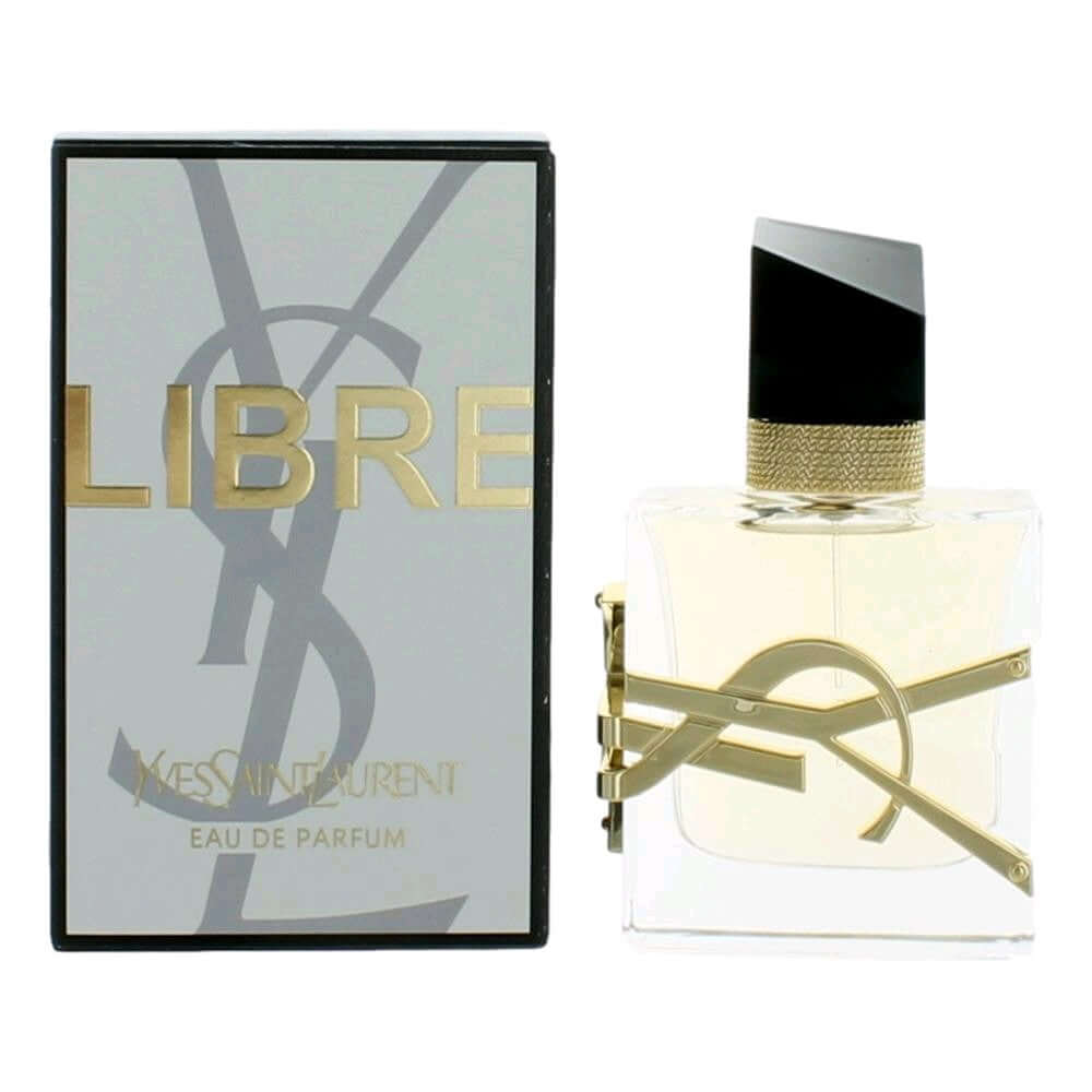 Libre by Yves Saint Laurent women’s eau de parfum spray, clear bottle with gold cap