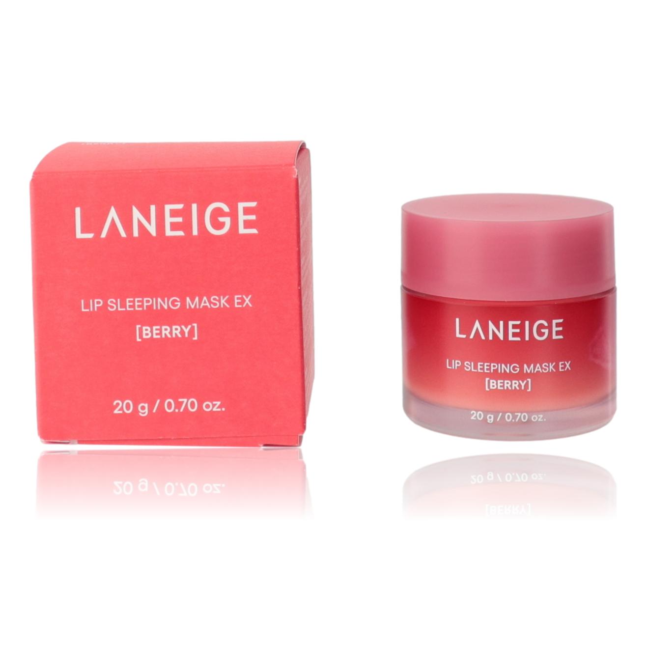 Laneige Berry Lip Sleeping Mask EX box, 20g/0.7oz, pink.