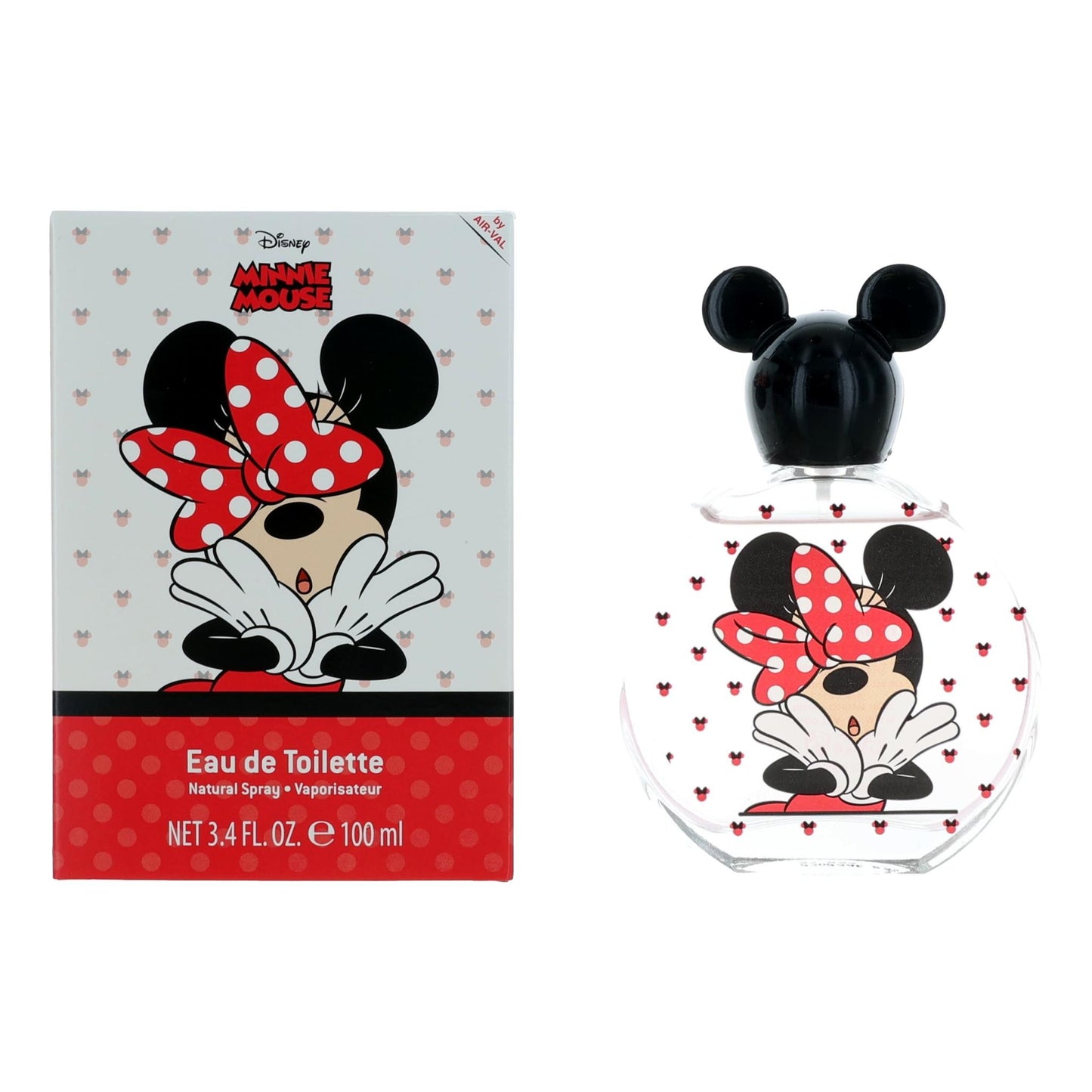 Girls Minnie Mouse Eau de Toilette spray with Minnie graphic and 100 ml bottle