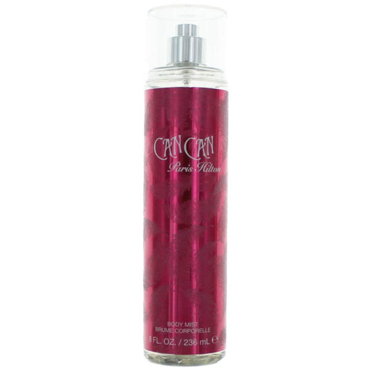 Can Can by Paris Hilton, 8 oz Body Mist for Women - sensual fragrance in a vibrant pink bottle.