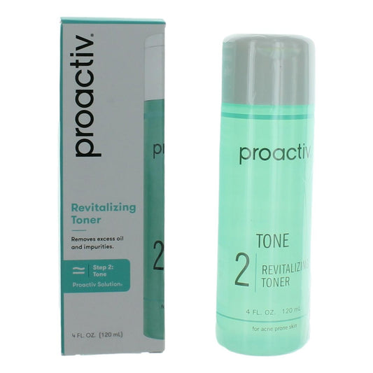 Proactiv revitalizing toner bottle and box, green label, 4 fl oz