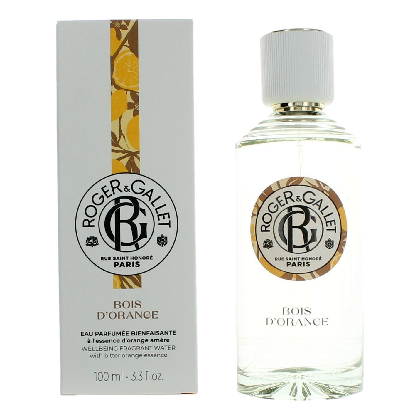 Roger & Gallet Bois d'Orange eau de parfum spray bottle with box, 3.3 oz