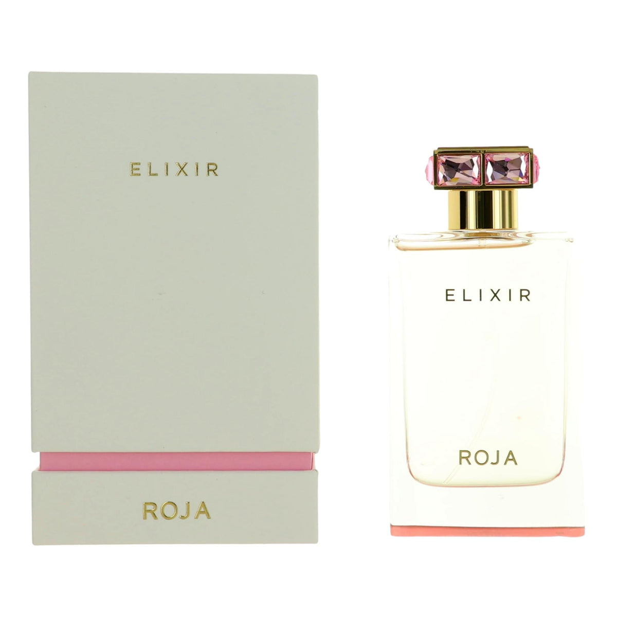 Roja Elixir women’s eau de parfum spray with matching box, gold cap and pale bottle