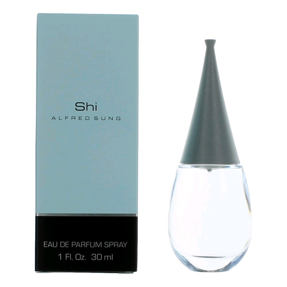 Eau de parfum spray set: Shi by Alfred Sung box and glass bottle