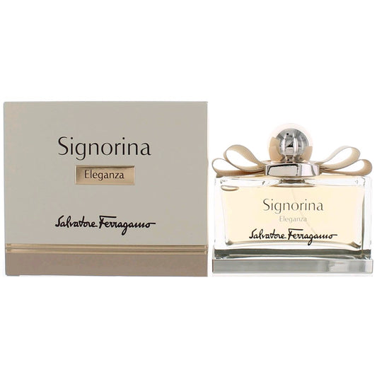 Signorina Eleganza womens EDP spray bottle with bow and matching box