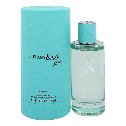 Tiffany&Co Love women’s 3 oz EDP spray with turquoise box and clear glass bottle