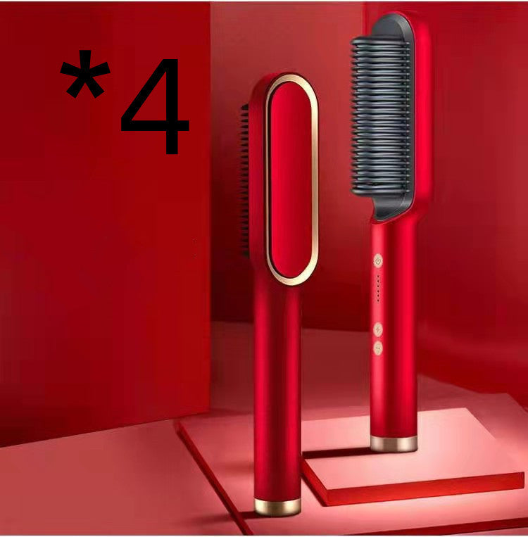 2-in-1 Hair Straightener Hot Comb with Negative Ion Curling Tong New 2 In 1 Hair Straightener Hot Comb Ne | Ectron Online