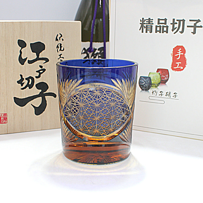 Handcrafted Glassware | Unique Carved Design Whiskey Glass | Ectron Online