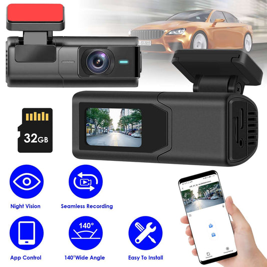 2K HD WiFi Front Dash Cam - 140° 1Pc 2K HD Front Dash Cam For Car With IP | Ectron Online