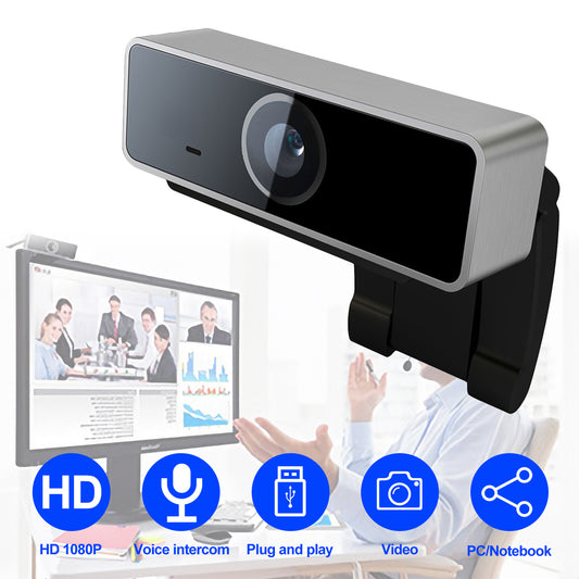 FHD 1080P Auto Focus Webcam | USB Camera with Microphone for PC