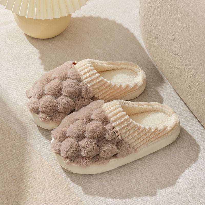 Men's And Women's Fashion Household Indoor Warm Non-slip Plush Slippers Men's And Women's Fashion Household Indo | Ectron Online
