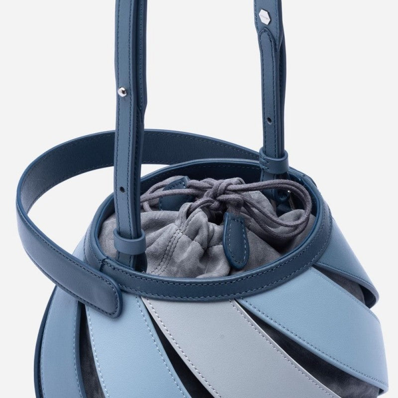 Cylindrical Contrast Color Bucket Bag - Diamond Quilted Stitching Cylindrical Contrast Color Portable Mess | Ectron Online