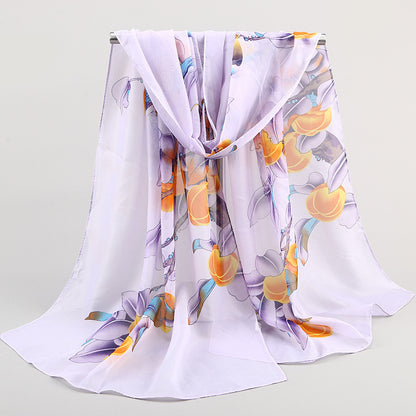 Magpie Primula Lady Chiffon Long Scarf Scarf