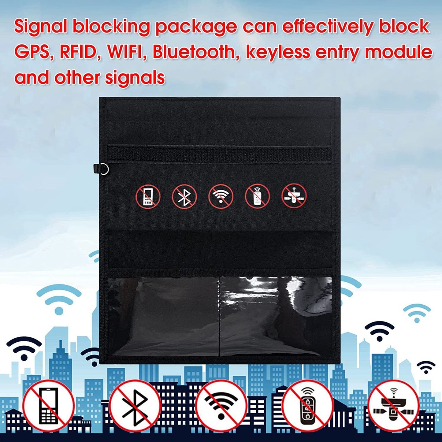 Mobile Phone Anti-radiation Signal Shielding Bag Car Key Protector