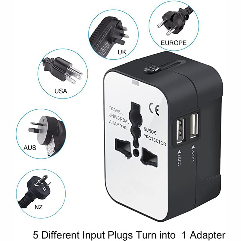 Worldwide All-in-One Universal Travel Adapter
