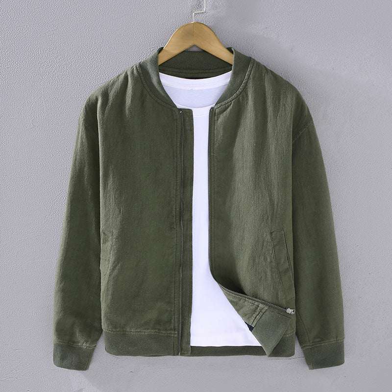 Men's Retro Ramie Casual Loose Jacket - Fashionable Outerwear Men's Fashion Retro Ramie Casual Loose J | Ectron Online